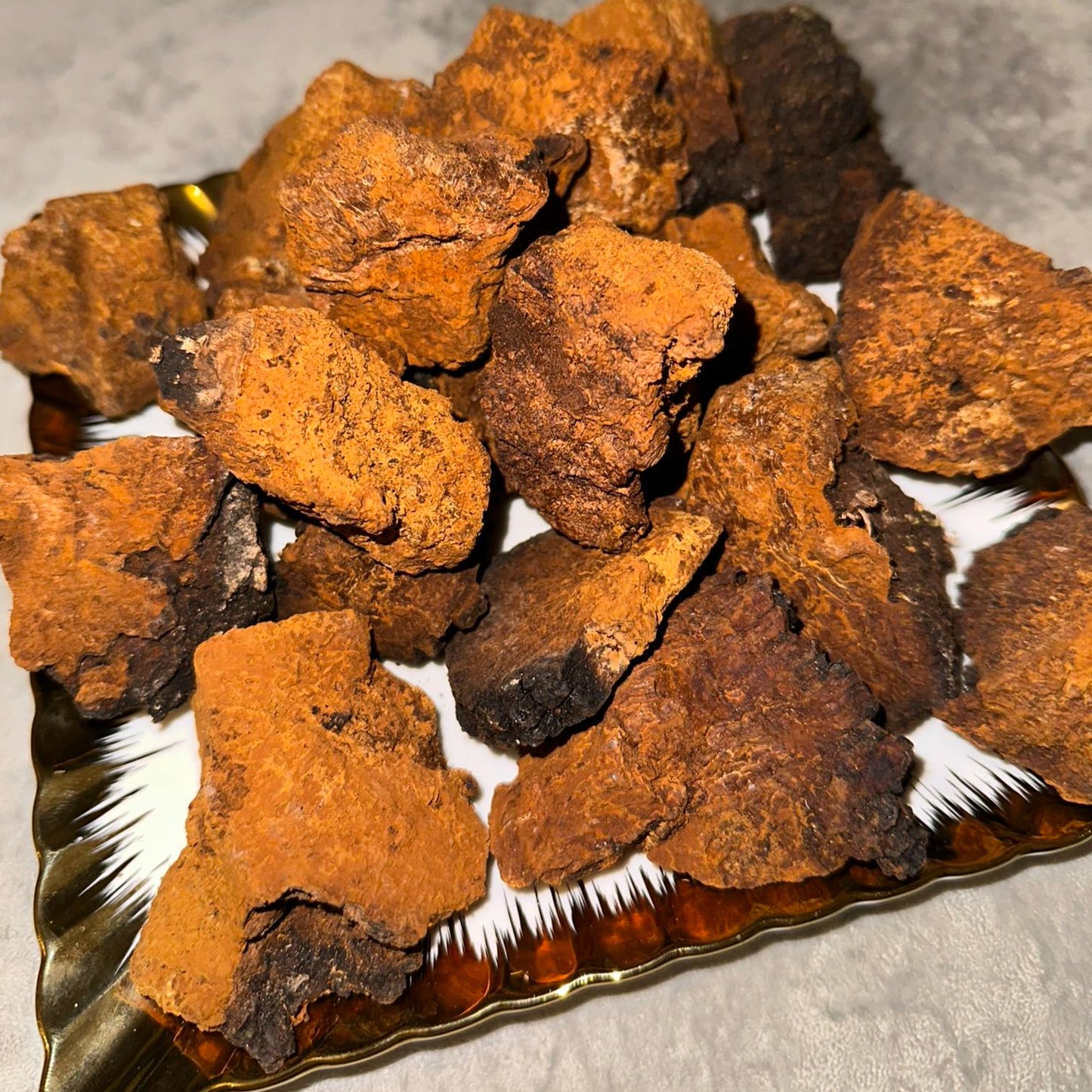 Chaga mushroom dried Чага чай Schaga Chaga from Ukraine